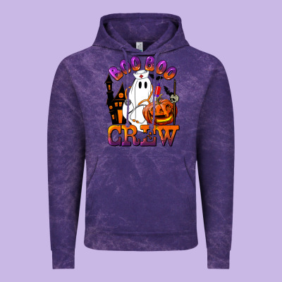Boo Boo Crew Nurse Vintage Hoodie Designed By Lillyallendesigns