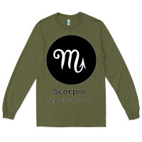 Army Green Scorpio Horoscope Long Sleeve Tee - Bettercallsaul