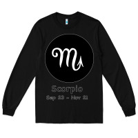 Black Scorpio Horoscope Long Sleeve Tee - Bettercallsaul