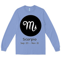 Colony Blue Scorpio Horoscope Long Sleeve Tee - Bettercallsaul