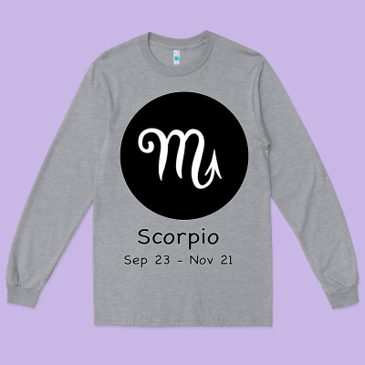 Scorpio Horoscope Long Sleeve Tee Designed By Bettercallsaul