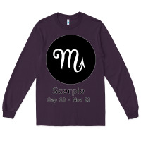 Plum Scorpio Horoscope Long Sleeve Tee - Bettercallsaul