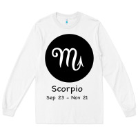 White Scorpio Horoscope Long Sleeve Tee - Bettercallsaul
