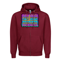 Burgundy Hot Mom Summer Leopard Zipper Hoodie - CowCowDesign