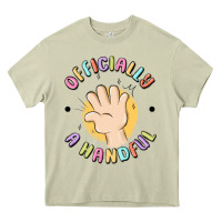 Mossy officially a handful Heavy Core Tee - MaliasSmallBusiness