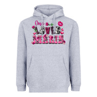 Heather Grey one loved mama valentine's day Heavyweight Hoodie - FaDigitalArtStudio