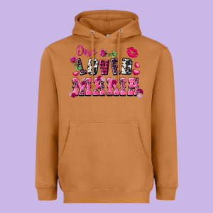 One Loved Mama Valentine's Day Heavyweight Hoodie Designed By Fadigitalartstudio