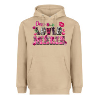 Mushroom one loved mama valentine's day Heavyweight Hoodie - FaDigitalArtStudio