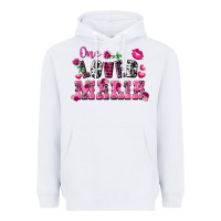 White one loved mama valentine's day Heavyweight Hoodie - FaDigitalArtStudio