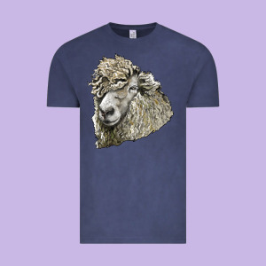 Lincoln Sheep Head Vintage Tee Designed By Lillyallendesigns