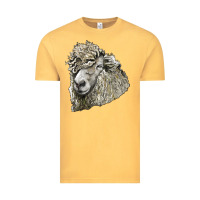 Vintage Mustard lincoln sheep head Vintage Tee - LillyAllenDesigns