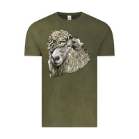 Vintage Olive lincoln sheep head Vintage Tee - LillyAllenDesigns