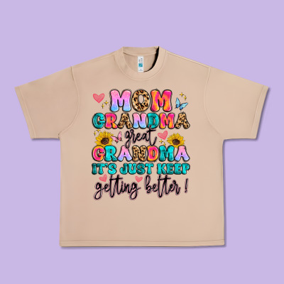Mom Grandma Great Grandma It's Just Keeps Getting Urban Heavy Tee Designed By Artiststas