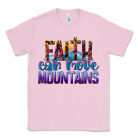 Bubblegum Pink Faith Can Move Mountains Classic Tee - LillyAllenDesigns