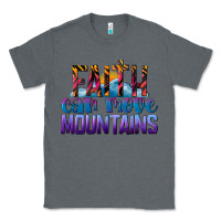 Charcoal Heather Faith Can Move Mountains Classic Tee - LillyAllenDesigns