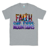 Heather Grey Faith Can Move Mountains Classic Tee - LillyAllenDesigns