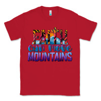 Red Faith Can Move Mountains Classic Tee - LillyAllenDesigns