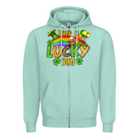 Seafoam St. Patrick's Have a lucky day Zipper Hoodie - OliviaCreatesArt