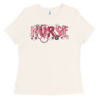 Bone nurse breast cancer awareness Ladies Tee - MaliasSmallBusiness