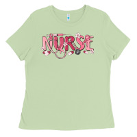 Matcha nurse breast cancer awareness Ladies Tee - MaliasSmallBusiness