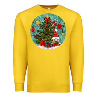 Lemon christmas tree and gnome Premium Sweatshirt - BundleAndBundleShop