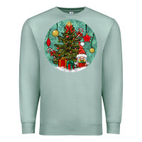 Seafoam christmas tree and gnome Premium Sweatshirt - BundleAndBundleShop