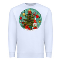 Christmas Tree And Gnome Premium Sweatshirt | Teevron