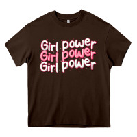 Chocolate Brown girl power Heavy Core Tee - MaliasSmallBusiness