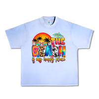 Grape Ice the beach is my happy place Urban Heavy Tee - Artiststas