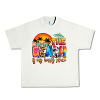Pistachio the beach is my happy place Urban Heavy Tee - Artiststas