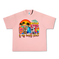 Salmon the beach is my happy place Urban Heavy Tee - Artiststas
