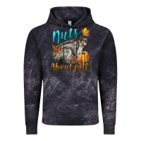 Cloud Black Nuts About Fall Squirrel Vintage Hoodie - LillyAllenDesigns