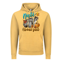 Vintage Mustard Nuts About Fall Squirrel Vintage Hoodie - LillyAllenDesigns