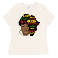 Bone black woman africa silhouette Ladies Tee - MaliasSmallBusiness