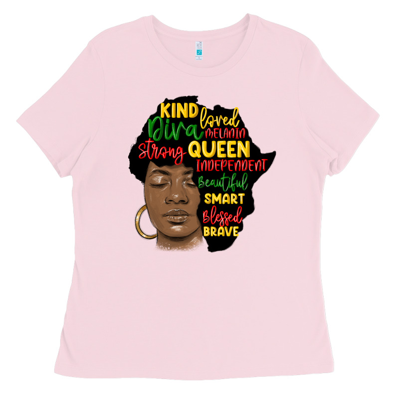 Black Woman Africa Silhouette Ladies Tee by MaliasSmallBusiness | Teevron