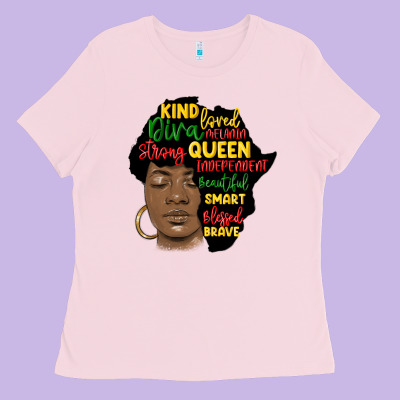 Black Woman Africa Silhouette Ladies Tee Designed By Maliassmallbusiness