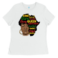 White black woman africa silhouette Ladies Tee - MaliasSmallBusiness