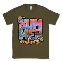Army Green sum mer vibes Classic Tee - JahusDesignShop