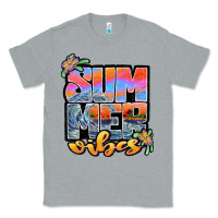 Heather Grey sum mer vibes Classic Tee - JahusDesignShop