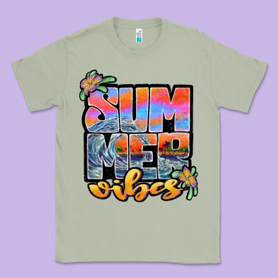 Sum Mer Vibes Classic Tee Designed By Jahusdesignshop