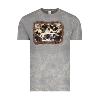 Cloud Rock Cowhide Leopard Background Vintage Tee - JahusDesignShop