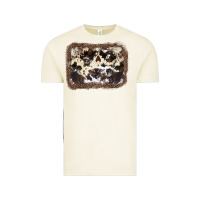 Cowhide Leopard Background Vintage Tee | Teevron