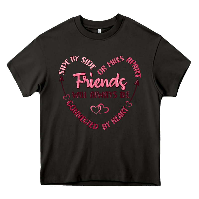 Side By Or Miles Apart Friends Will Always Be Conn Heavy Core Tee by MaliasSmallBusiness | Teevron