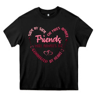 Black side by or miles apart friends will always be conn Heavy Core Tee - MaliasSmallBusiness