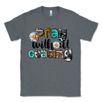 Charcoal Heather Pray Without Ceasing Classic Tee - LillyAllenDesigns