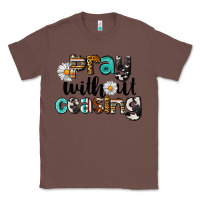 Chestnut Pray Without Ceasing Classic Tee - LillyAllenDesigns