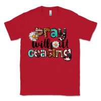 Red Pray Without Ceasing Classic Tee - LillyAllenDesigns