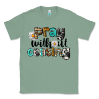 Sage Pray Without Ceasing Classic Tee - LillyAllenDesigns