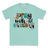 Seafoam Pray Without Ceasing Classic Tee - LillyAllenDesigns