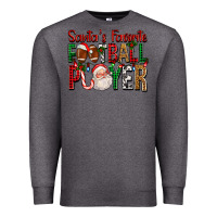 Charcoal Heather Santa's Favorite Football Player For Christmas Premium Sweatshirt - FaDigitalArtStudio